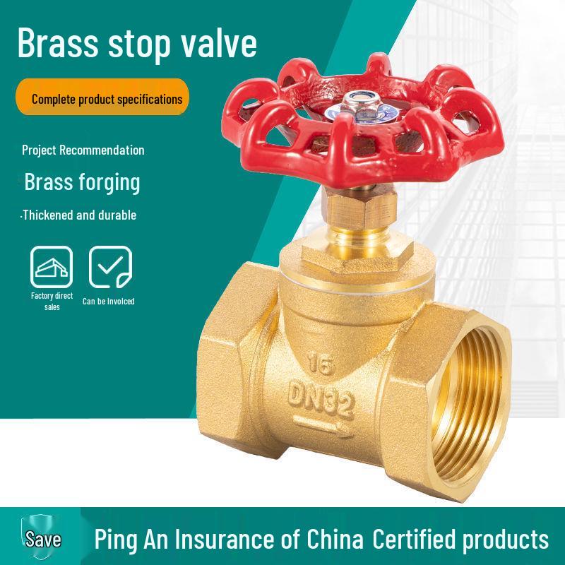 All-copper High-temperature Stop Valve for DN15 To 2-inch Pipes, Compatible with Steam, Air Conditioning, and Water Systems.
