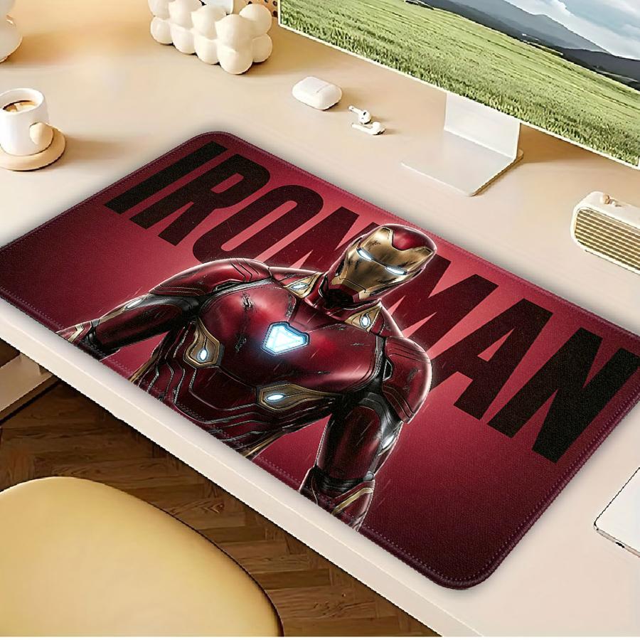 Mouse Pad Desk accessories Game Console Pad Computer Laptop Pad Keyboard Mouse Pad office Pad overlock Marvel Iron Man Cool