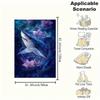 "Enchanted Ocean: Mystical Shark Art Print"Blanket Flannel Throw Blanket for Sofa, Bed, Travel, Camping, Office, Couch, Chair, And Bed Gift