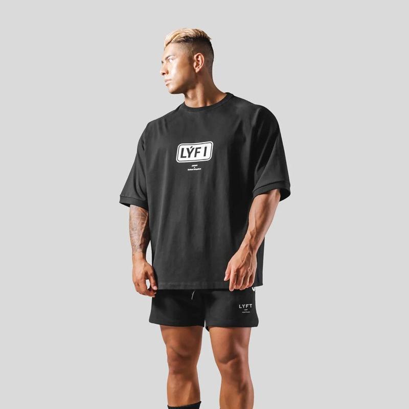 2026 Athletic Goods Unisexs Gym Tshirt Oversized Heavy Cotton Streetwear For Bodybuilding Powerlifting Fitness