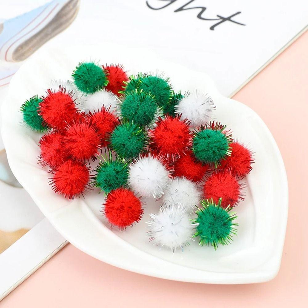 10-30mm Xmas Tree Decorative Ball Brightly Colored Christmas Craft Supplies  Christmas