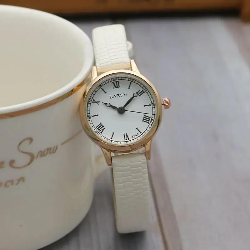 Luxury Student Watch Leather Belt Small Plate Women's Retro Quartz Wristwatch Simple Watches Dropshipping Relojes Para Mujer