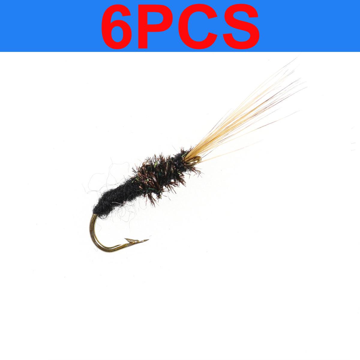 

Bimoo, 6 шт./лот, мульти-стиль, нахлыстовая рыбалка, сухая влажная нимфа, появляющаяся куколка, тенкара, стример, каменистая муха, бусина, голова нимфы, мухи, приманки для форели