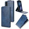 For Sony Xperia 1 VII Stand Case Magnetic Clasp Vertical Flip Leather Phone Cover with Card Holder