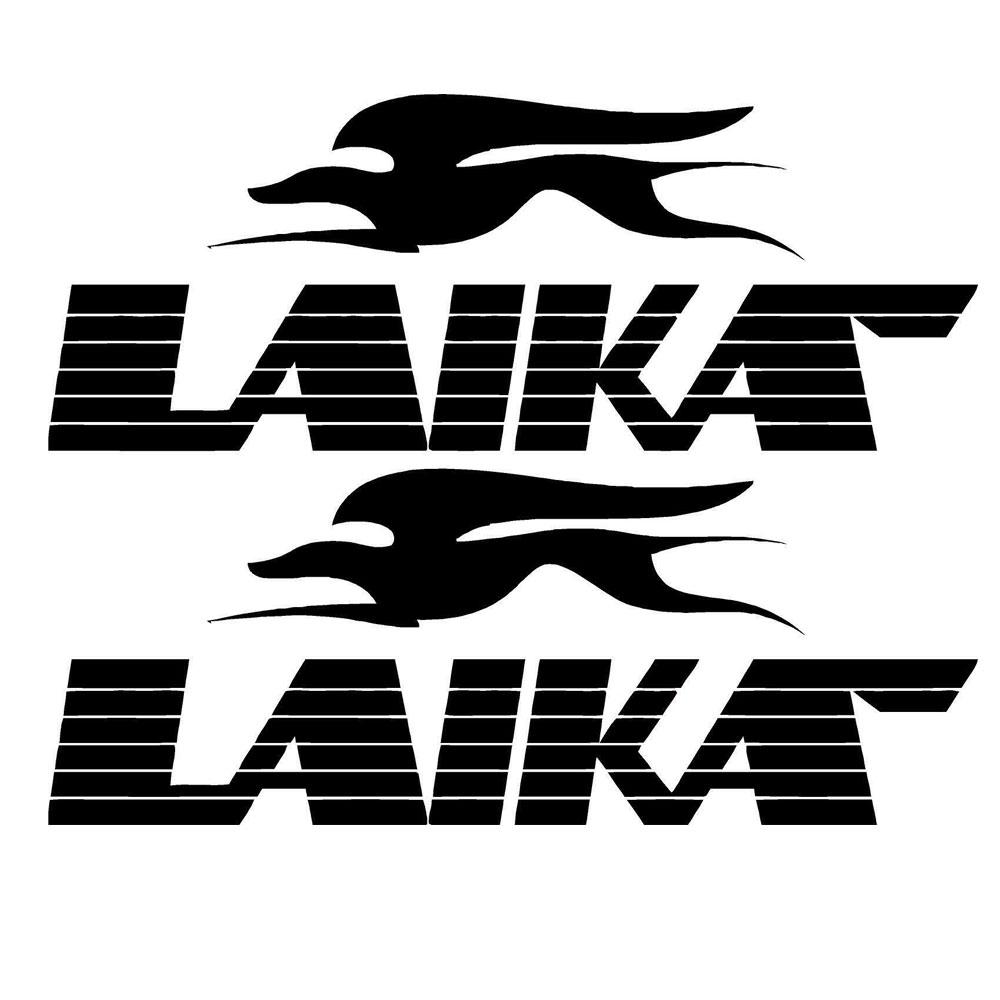 

2pcs for laika motorhome caravan stickers choice of colours other sizes 22cm чёрный
