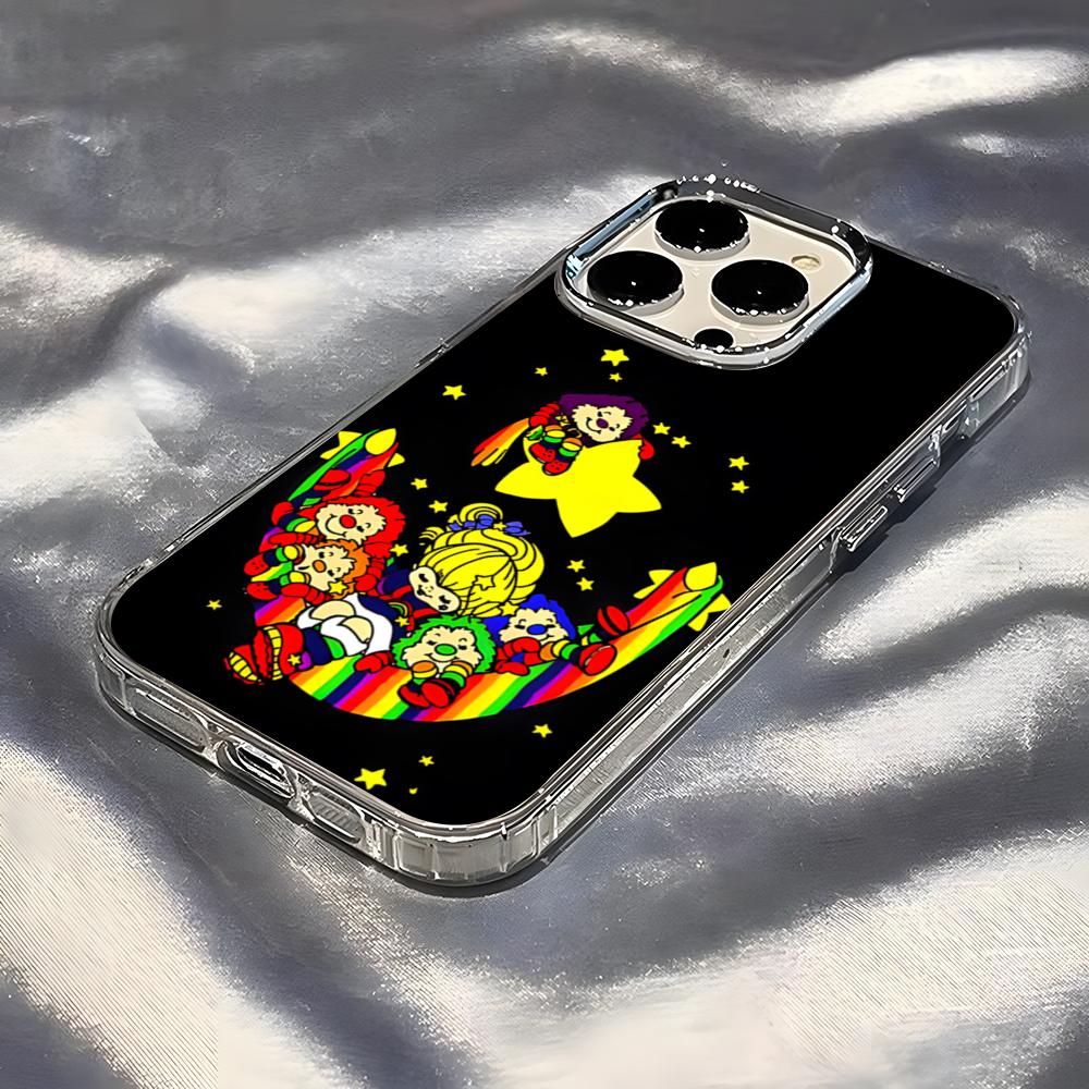 Cute Rainbow B-BriteS Phone Case For IPhone 17 Pro Max 16 15 14 Pro Max IPhone 13 Pro Max 11 Plus Transparent Cover
