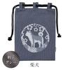 [Edo-ten] Shingen-bukuro / Gassai-bukuro, 100% Cotton, Sashiko Fabric, Drawstring Bag, Goshuin Stamp