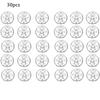 30Pcs Iron Round Car Seat Clamping Plate Washer Cover Mounting Clips Heat Shield Insulation Gasket Pad Fixing Buckle