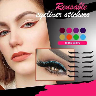 Reusable Eyeliner Stickers Reusable Eyeliner Sticke You Can Get 6 Prias /12 PCS