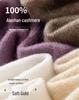 Women's 100% Pure Cashmere Cable Knit Half-Finger Gloves - Warm Long Wrist and Arm Protection