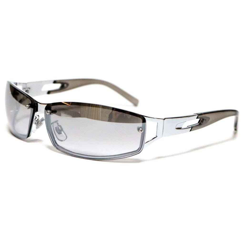 Silver X Gray Mirror Half Fashion Fashion UV Colored [Berkuto] Sunglasses, Eyeglasses, Glasses, Glasses, Men's, Women's, Round, Square, Transparent,