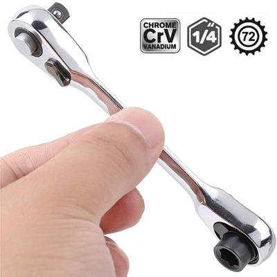 Mini clé à cliquet double tête, tournevis à douille 1/4 pouce, tournevis à embout, clé à cliquet à dégagement rapide, outils manuels