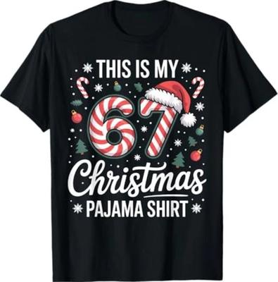 Dieses Mein 67 Weihnachts-Pyjama 67 Meme T-Shirt