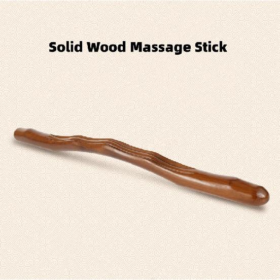 Natural Wood Massage Stick Body Shaping Roller Guasha for Warm Therapy Muscle Relaxation Stick