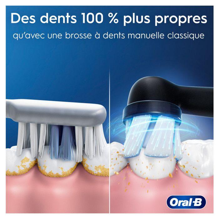 Brosse à dents électrique - ORAL-B - iO2 - Noir - 3 modes de brossage - Minuteur 2 minutes