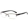 Reading Eyeglasses Half Metal Frame Nearsighted Glasses Unisex Myopia 0 -0.5 -1 -1.5 -2 -2.5 -3 -4 -5 -6 Number Degrees Glasses