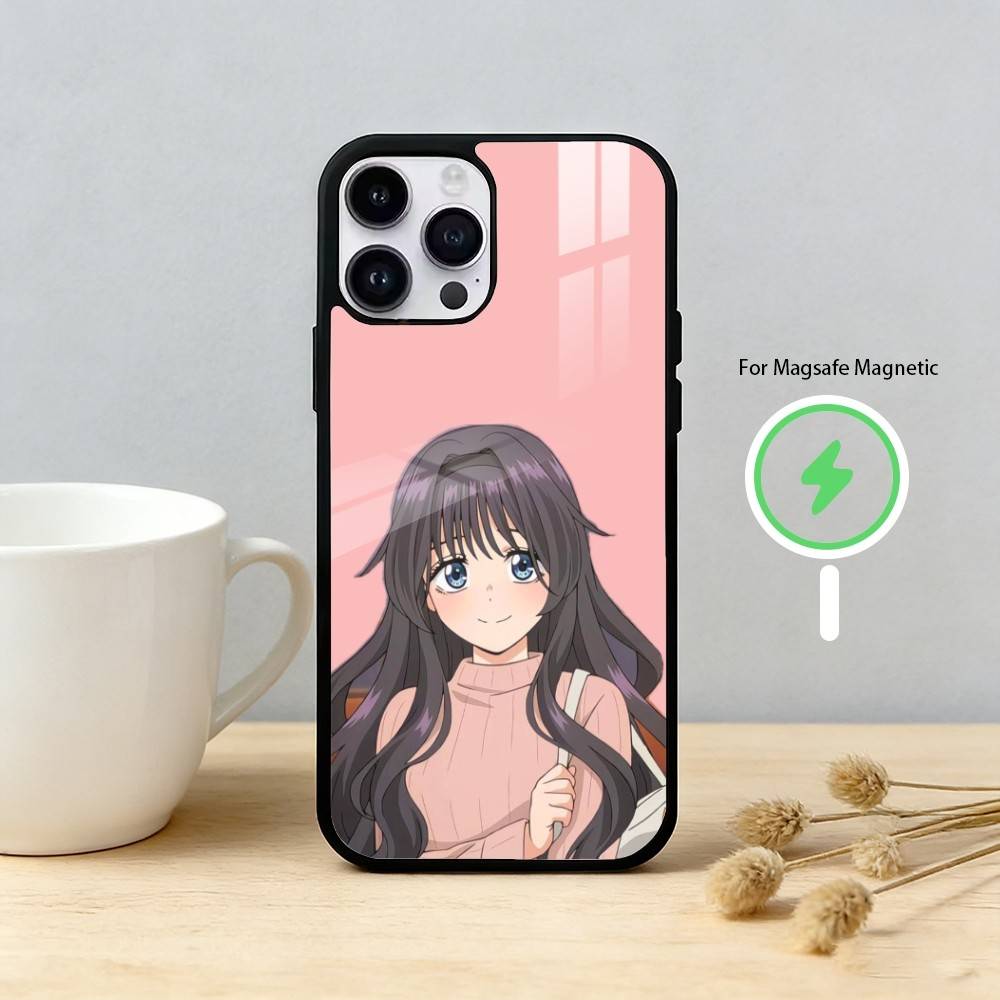 F-Rintaro Tsumugi K-Kaoruko Waguri Phone Case For iPhone 17 16 15 14 13 12 Pro Max Plus for Mirror Wireless Magnetic Cover iPhone14