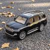 1:24 Toyota Land Cruiser Off Road SUV Alloy Metal Diecast Model Car Simulation Children Collectible Ornament Toy Holiday Present