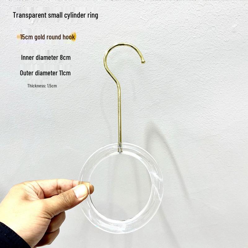 Transparent Acrylic S-Shaped Crystal Clothes Hanger Hook
