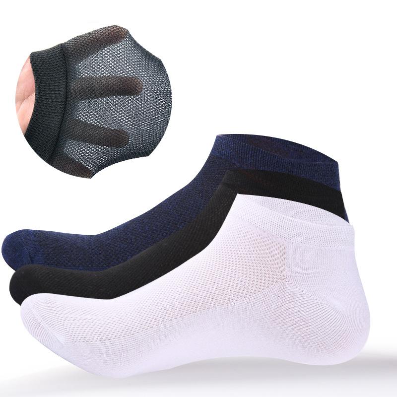 Nowe letnie 5 par skarpety męskie Casual Mesh Oddychająca bawełniana skarpeta męska High Quelity