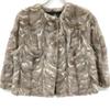 SAM-RONE [Beautiful] Mink fur short Jacket 36 BrownUsed