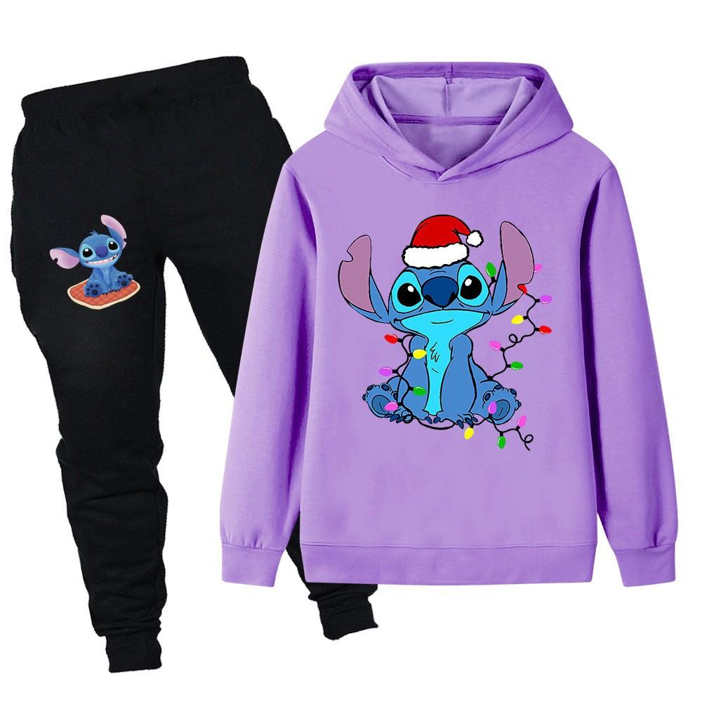 Stitch Printed Kids Set Kids Hoodies Sweater Set PB1109