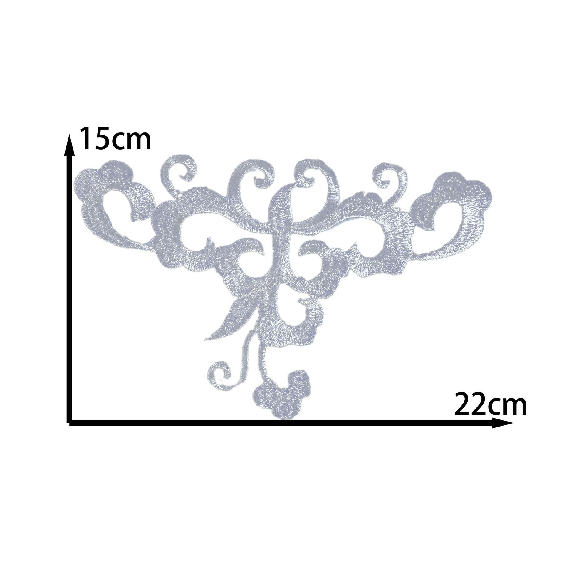 

Honeysuckle Pattern Embroidery Patch Stage Cloth Sticker Clothing Drama Antique Clothing Ironing Diy Handmade Clothing Accessories