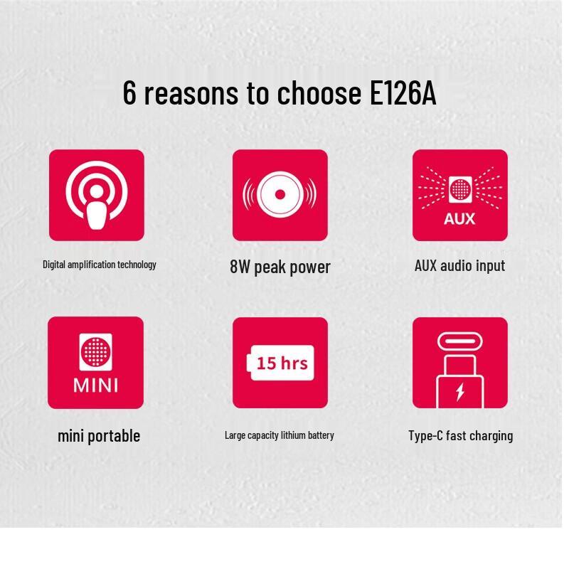 TAKSTAR E126A Portable Voice Amplifier CN plug (adapter included)