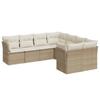 VidaXL Salon de jardin avec coussins 8 pcs beige résine tressée 3218588