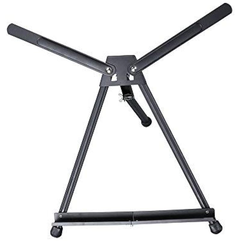 Brustro Aluminum Tabletop Double Arm Easel | Tri-Pod Design with Rubber Feet,Holds Canvas Upto 24 inches | Ideal for Dra чёрный