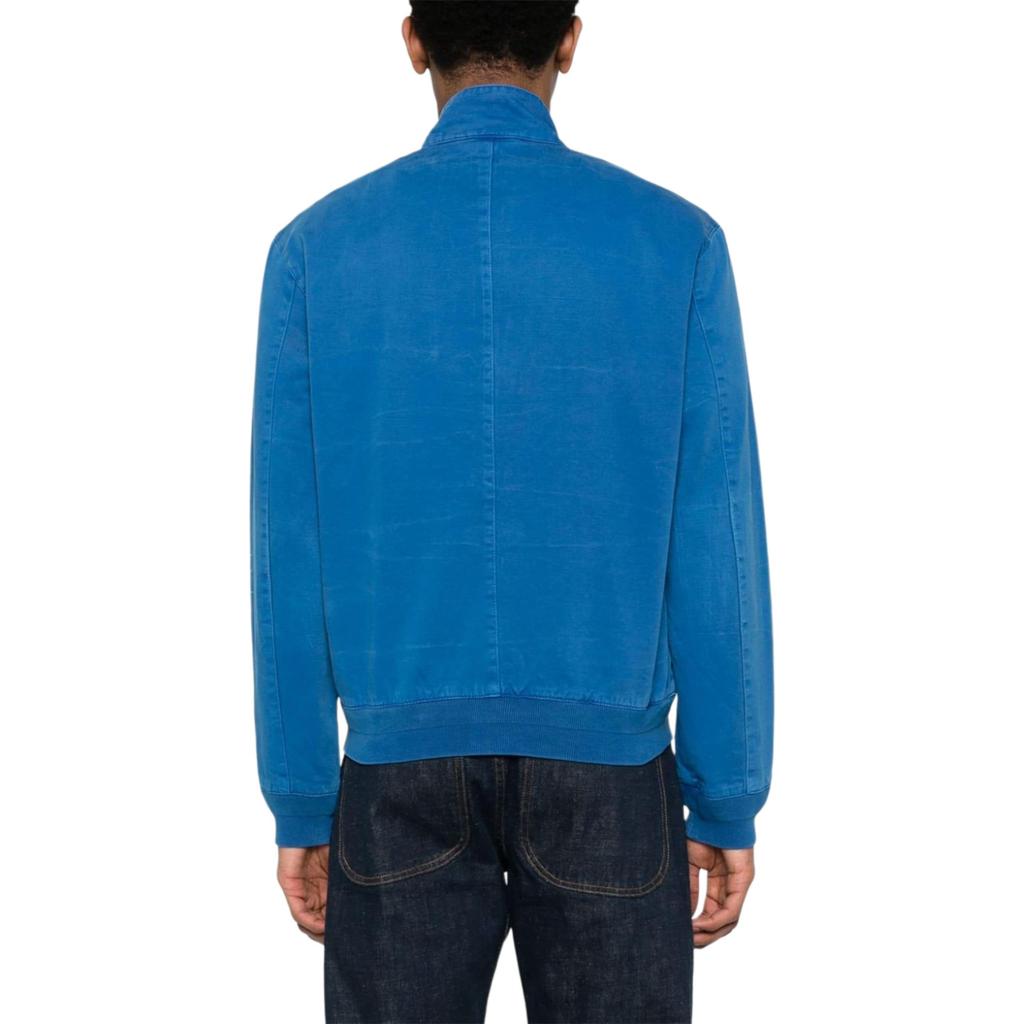 Polo Ralph Lauren Logo Embroidered Solid Color Zip-Up Fitted Long Sleeve Jacket Men Jacket Blue 710928484C-001
