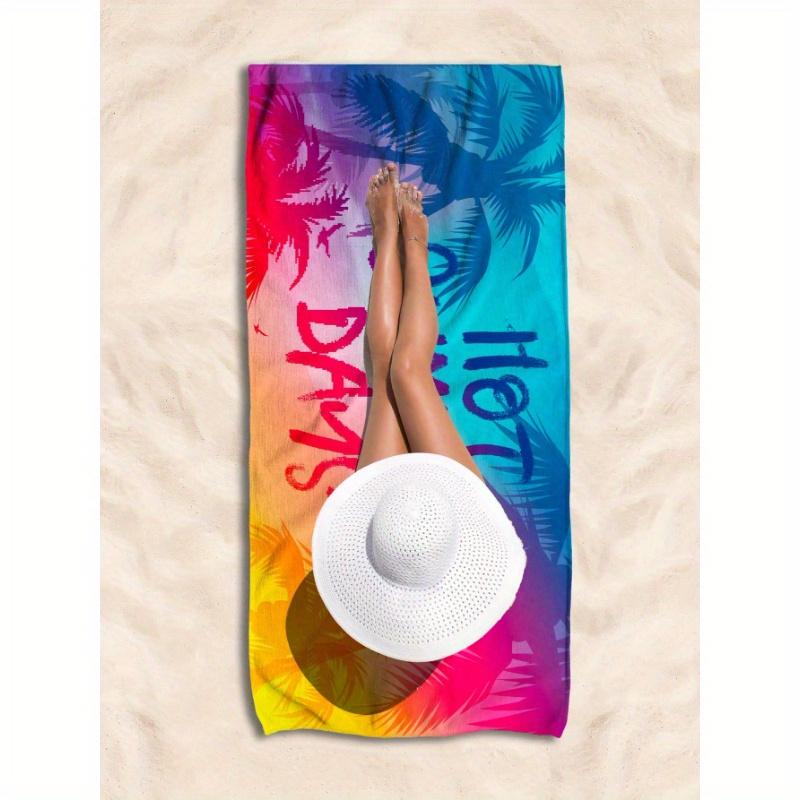 1pc Ultra Fine Fiber Beach Towel Starfish Beach Summer Holiday Quick-Drying Bath Towel Ren, Travel, Summer, Sports, Swimming, Swimming Pool