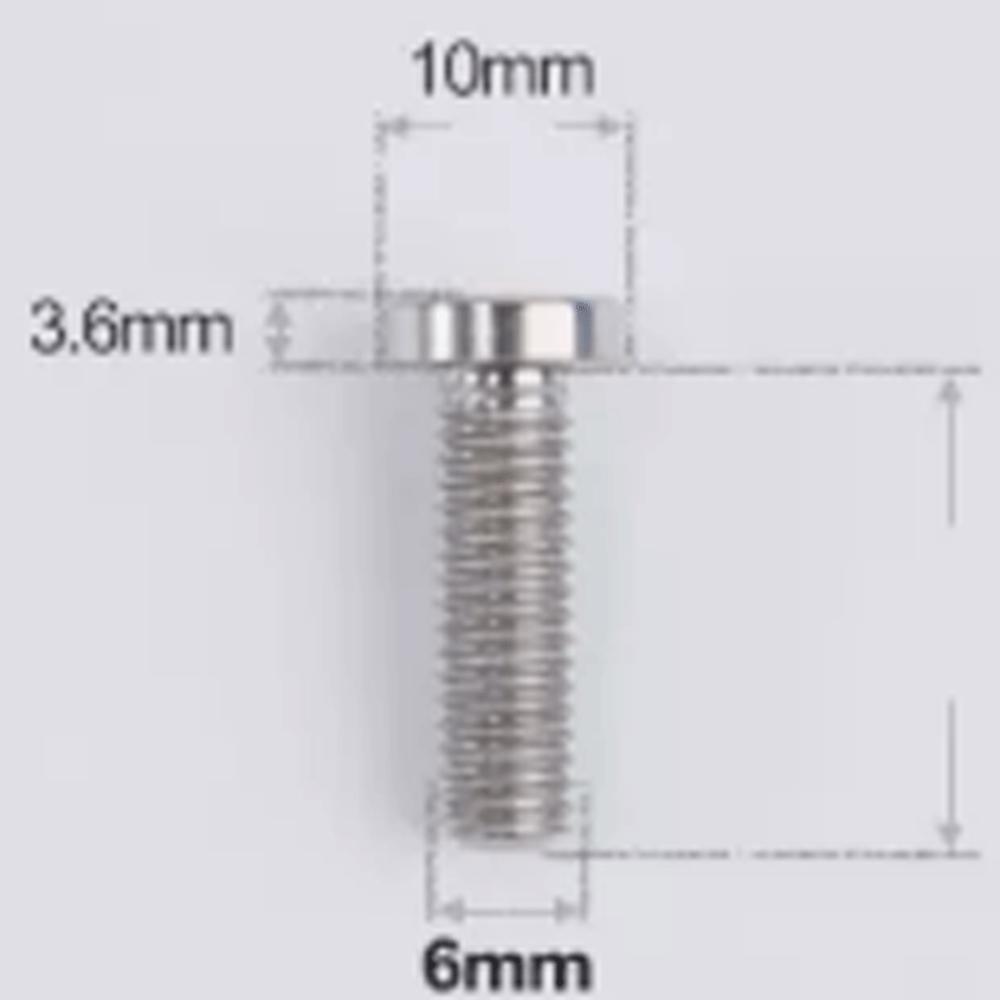 Golden Blue Black Ti M6x20/30mm Head-10mm  GR5 Titanium Alloy TC4 T30 Torx Head Bolts For Motorcycle Disc Brake Plate