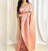 Beautiful Golden Jari with New Design Soft Lichi Silk Saree