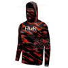 Mens UPF 50 Quick-Dry Fishing Hoodie Long Sleeve Sun Protection Shirt Outdoor Activities