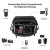 Camera Crossbody Shoulder Bag Waterproof For Drone And Camera Carrying Case With Padded Compartment