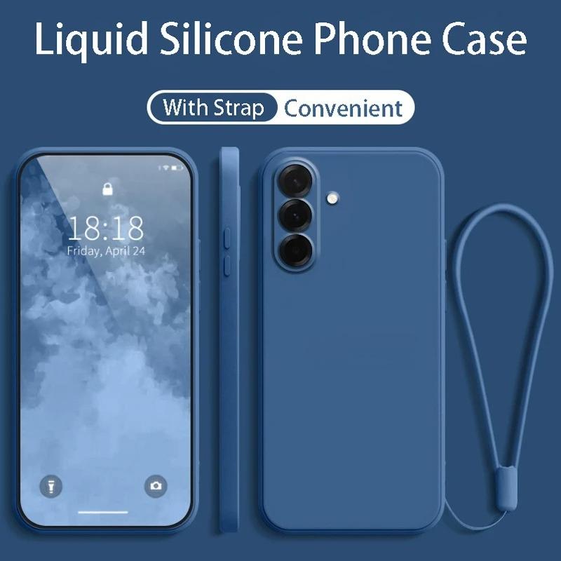 Liquid Silicone Phone Case For Samsung Galaxy A57/37/27/17/07 A56/36/26/16/06 A55/35/25/15/05S Protect Back Soft Cover