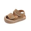 Toddler Girls Sandals Summer Kids Anti-kick Solid Color Sandals for Boy Fashion Causal Children's Non-slip Walking Beach Shoes