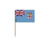 Fiji Flag Toothpick - 10 Cm - 100 Pieces - Adhesive Plastic - Bamboo Stick -
