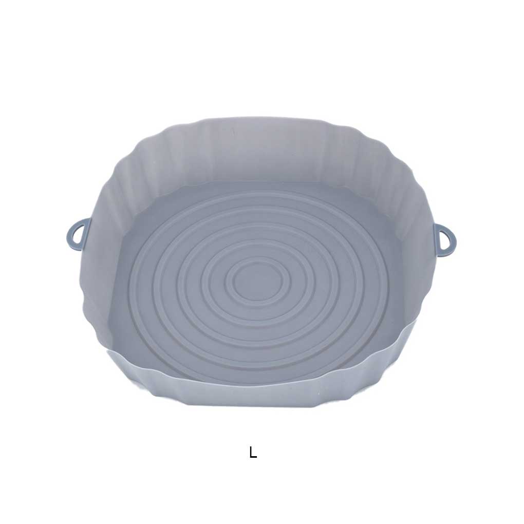 Air Fryer Silicone Tray Heats Resistant Food Baking Pan Oil-proof Reusable Oven Mat Bakeware Accessory for Kitchen Bakery