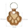 Exquisite Leather Pet Fur Keychain: Cute Cat & Dog Hair Bag Charm Ornament