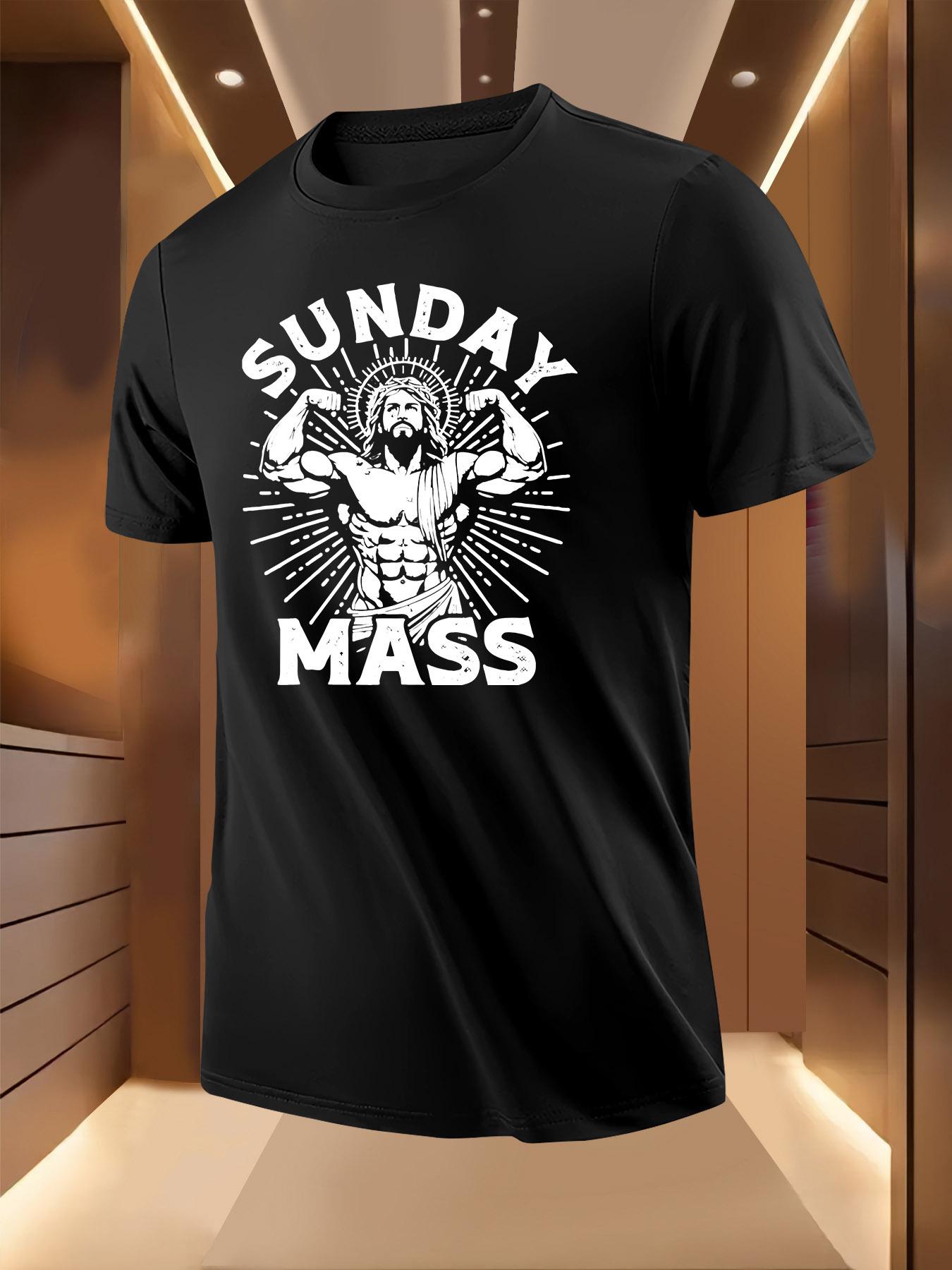 Sunday Fitness Mass Print Pattern Tshirt XL