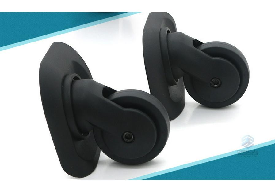 Universal Leather Trolley Case Wheels - Silent Replacement Casters for Luggage