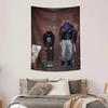 2-Person Posing Street Vibe Tapestry 1 Pc Background Cloth Wall Decor Hanging Tapestry Suitable For Living Room Bedroom Decor