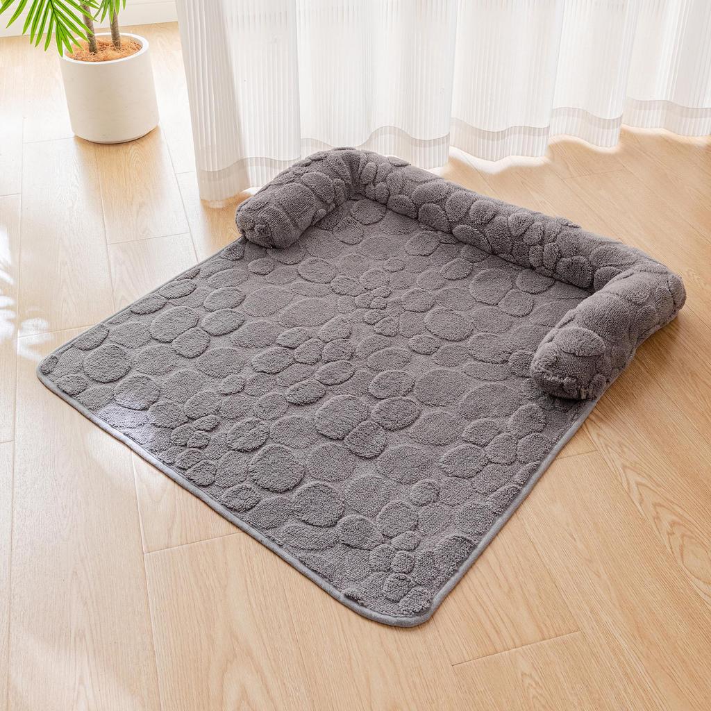 Plush Anti-Scratch Non-Slip Pet Mat for Cats & Dogs - Thickened Sofa Dog Bed