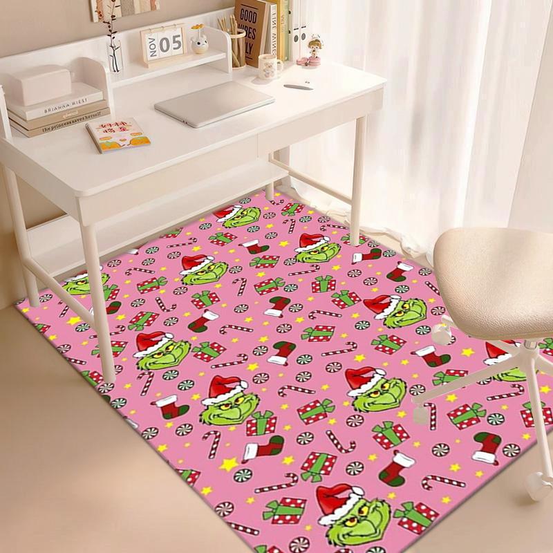Christmas Gift Comedy Movie How the Grinch Stole Christmas carpet home living room decoration table and chairs anti slip door mat carpet A4