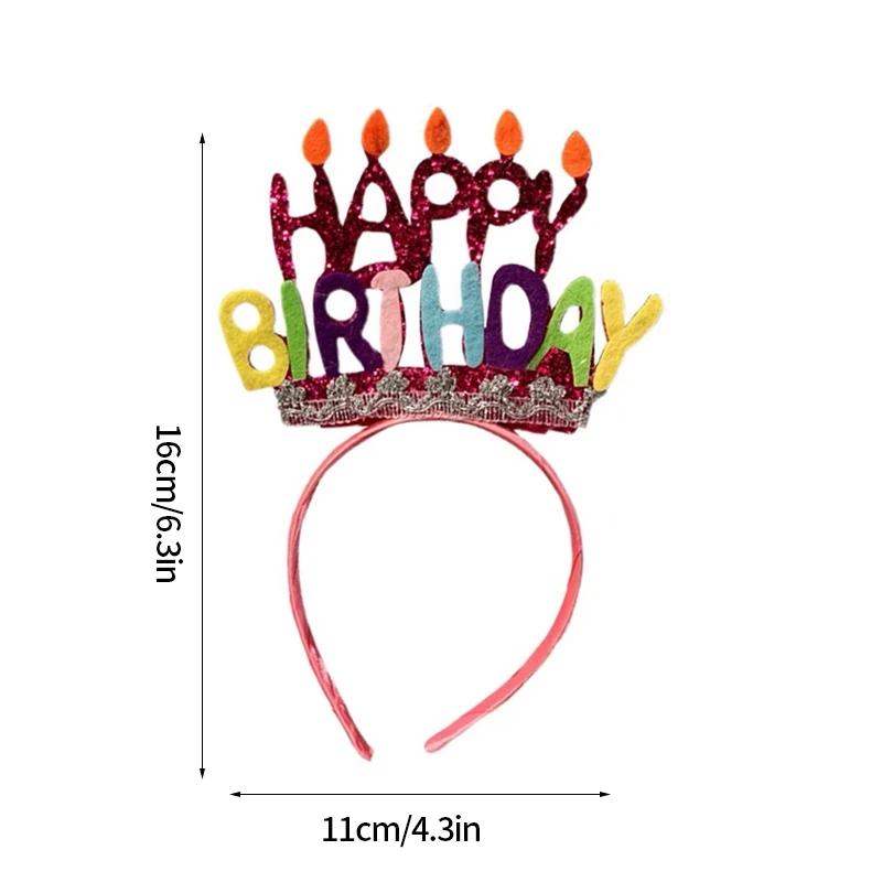 

С Днем Рождения Очки Реквизит для вечеринки по случаю дня рождения Декоративная повязка на голову Аксессуары для волос для девочек Фотореквизит Товары для праздника Декор своими руками