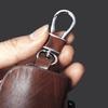Brown Leather Cover Auto Car Remote Key Fob Case Bag Fob Bag