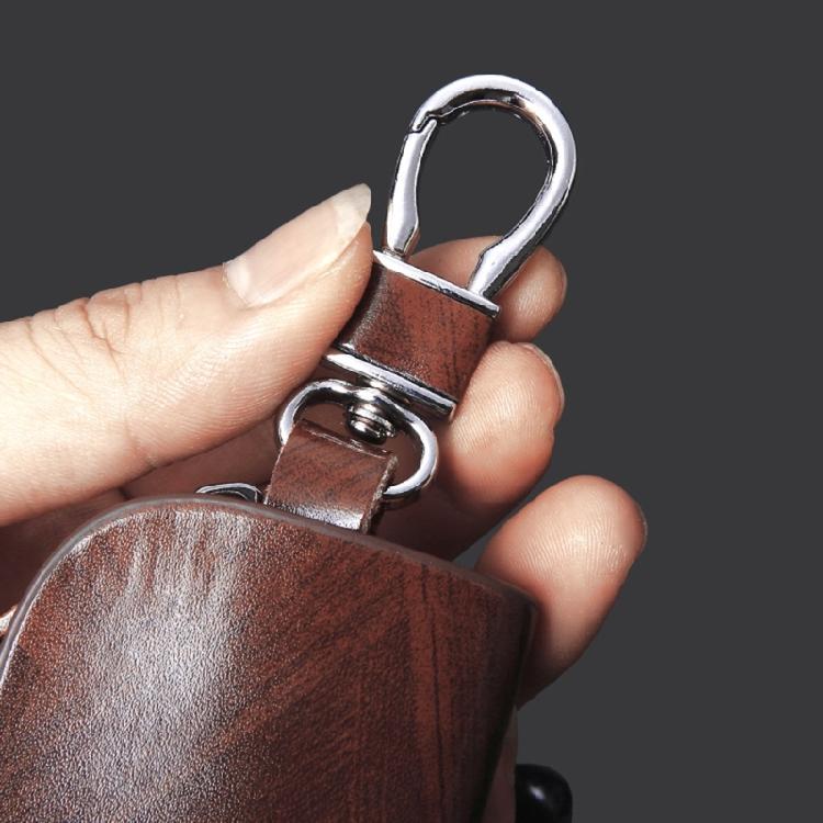 Brown Leather Cover Auto Car Remote Key Fob Case Bag Fob Bag