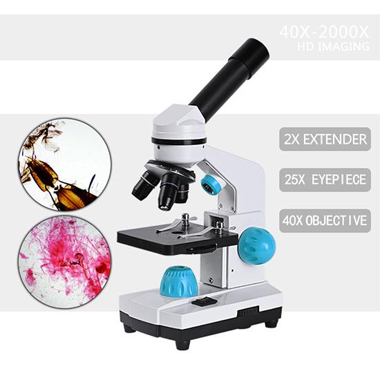 Buy Zoom 2000x Biological HD Microscope Monocular +13PCS Accessories